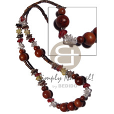 2-3mm coconut heishi natural brown