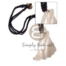 Black macrame 65mmx50mm kabibe