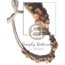 Braided flat abaca choker