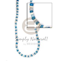 4-5mm coconut pukalet blue wht tones