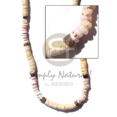 4-5mm coconut heishi bleach