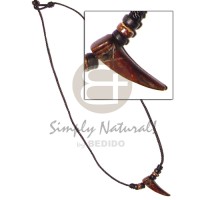 Antique horn coconut beads