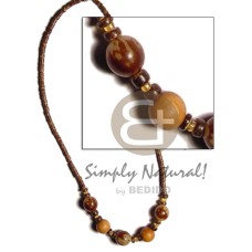 2-3mm coconut natural brown pukalet heishe