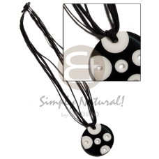 Black white 50mm round