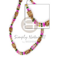 2-liner necklace mahogany in lilac