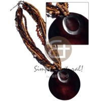 8 rows cut beads amber horn