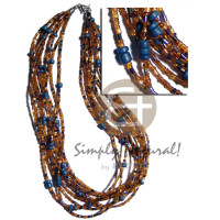 8 rows amber brown glass