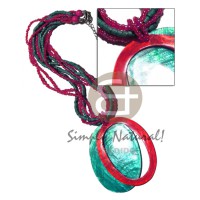 5 rows 2-3mm coconut heishi glass