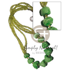 3 layers glass beads