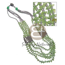 5 graduated flat rows mint