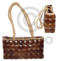 Coconut bag recta large 11x3x6