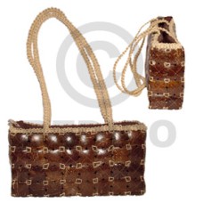 Coconut bag recta large 11x3x6