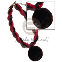 12 rows red black twisted