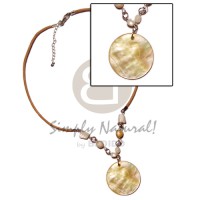 40mm round mop pendant