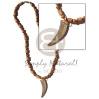 Mahogany cylinders wood beads