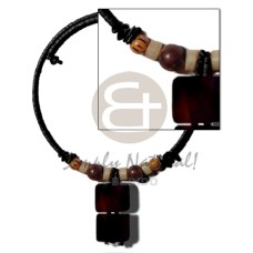 Black 2-3mm coconut heishi wire