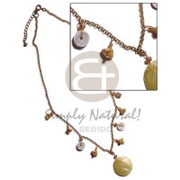 Antique chain dangling shells
