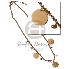 Dangling 20mm round melo shell