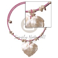 Choker wire pink glass