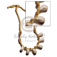 Bubble shell in macrame