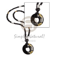 2-3mm black coconut pokalet.