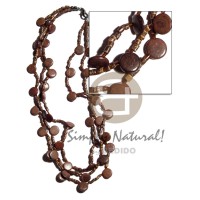 3 rows 2-3mm natural brown