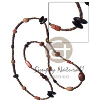 36 in. 2-3mm coconut heishe