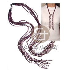 Scarf necklace - 7 rows
