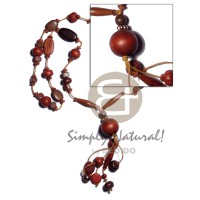 "kalandrakas"- tassled asstd. wood beads