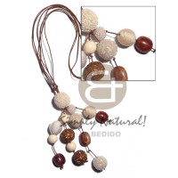 Tassled 15mm 20mm 25mm round wrapped wood