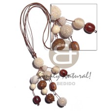 Tassled 15mm 20mm 25mm round wrapped wood