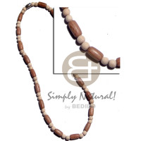 5mm natural white wood beads