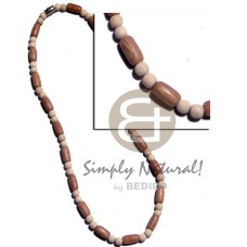 5mm natural white wood beads