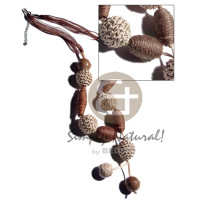 Tassled asstd. rope wrapped wood