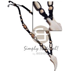 45mmx20mm kabibe shell fang pendant