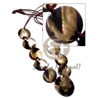 10 pcs. 35mm round brownlip