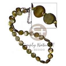 Laminated 10mm round kabibe shells