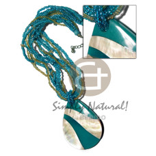 6 rows 2-3mm heishi glass