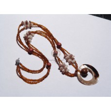 3 layers black glass bead