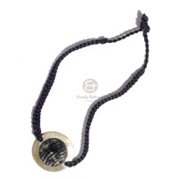 Black satin cord flat braided