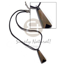 Black leather thong mop