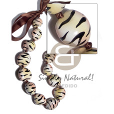 Kukui seeds in animal print