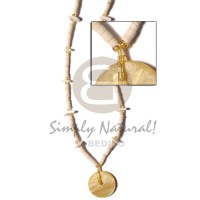 2-3 coconut heishi bleach