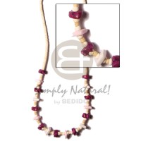 2-3 coconut heishi bleach