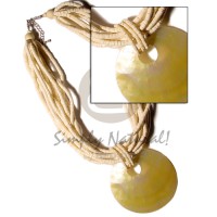 10 rows 4-5 coconut heishe