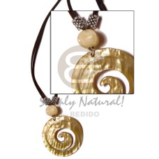 Psychedelic mop in leather thong