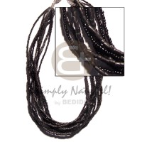 8 rows fine black glass