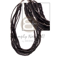 8 rows fine black glass