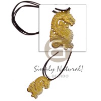 Mop dragon leather thong 52x38mm