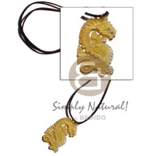 Mop dragon leather thong 52x38mm